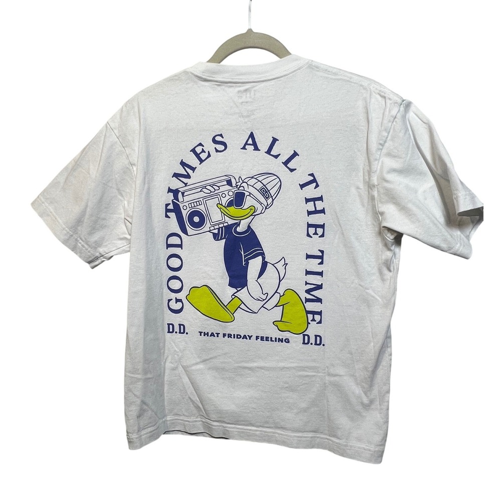 Uniqlo UT Disney Donald Duck Good Times All The Time Graphic T-Shirt White Small